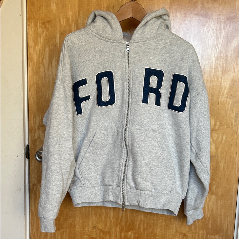 PacSun Gray Zip-Up Hoodie